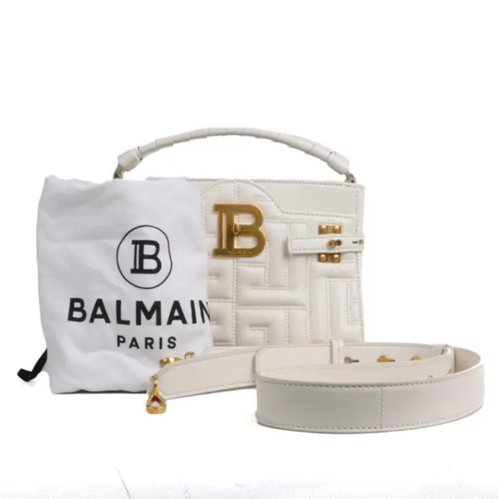 Model: B-Buzz Material: Balmain Monogram Embossed… - image 7